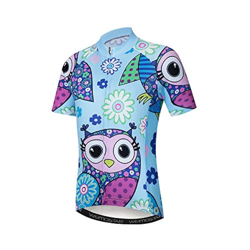 Maillot de cyclisme pour enfants, T-shirt à manches courtes pour garçons et filles, haut de dessin animé, respirant, séchage rapide, S-XXL DMpe7i9b