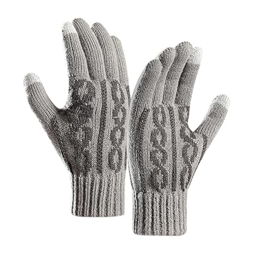 Gants tricotés femme hiver stretch moufles tricotées gants tricotés sport vélo protection contre le froid écran tactile chaud confortable cyclisme gants randonnée travail FFwDvhaf