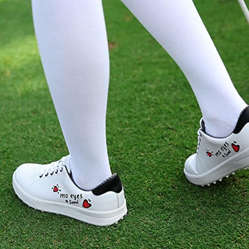 SDEQA Chaussures De Golf sans Crampons Baskets De Golf Imperméables Et Respirantes pour Femmes Légères Antidérapantes Résistantes À l´usure lRfsc1zD