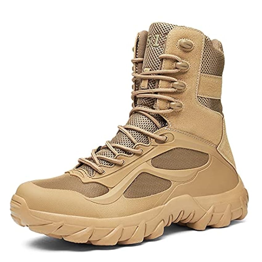Hommes Randonnée Militaire Bottes Sneakers Outdoor Trekking Tactique en Cuir Microfibre Chaussures eYcWpTmA