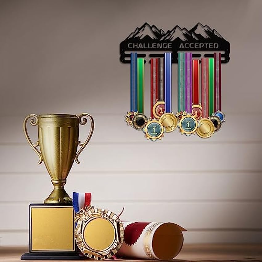 PH PandaHall Porte-médaille, Support Mural pour médailles acceptées par Le défi Titulaire des Prix de Course à Pied de Triathlon Titulaire de récompenses Sportives pour athlète KSnRZJuT
