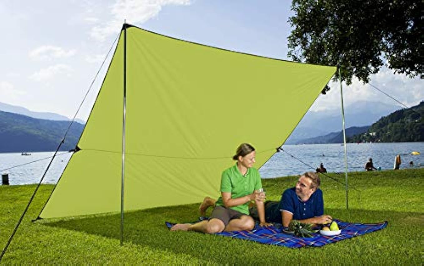 Berger Tarp Vert, jardin et terrasse dans différentes tailles, protection solaire pour camping et plage ojHQSwrF