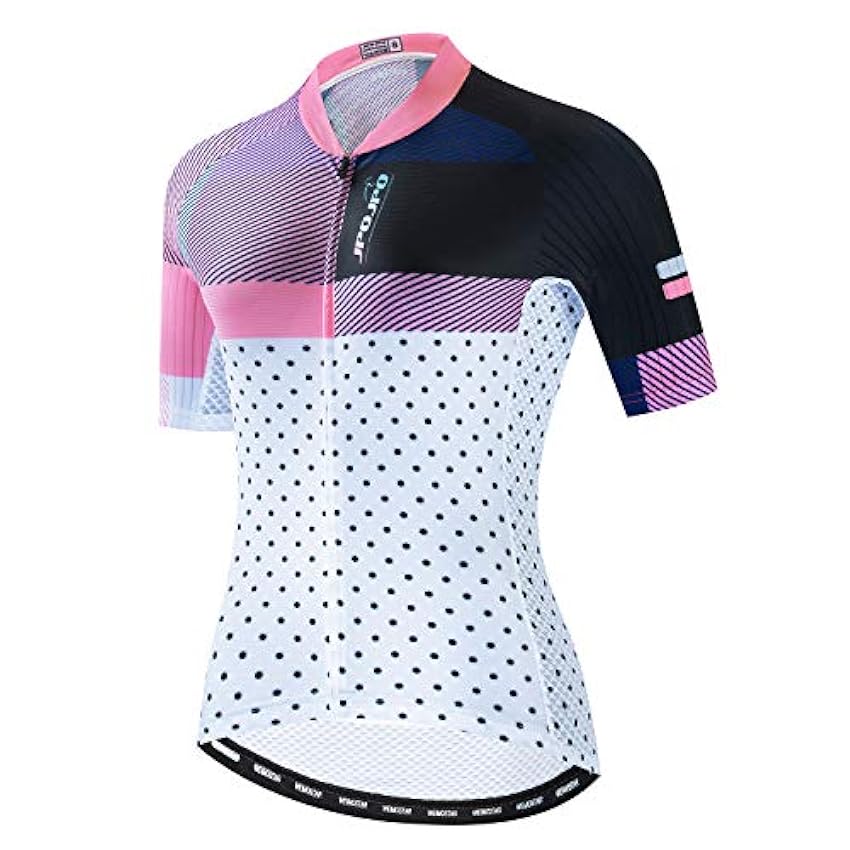 JPOJPO Maillot de cyclisme Pro Team d´été à manches courtes pour femme - Séchage rapide confortable BVCZGSLS
