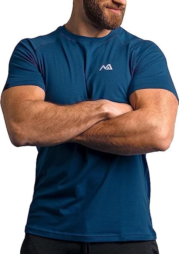 NATURAL ATHLET Slim-Fit Fitness Tshirt pour Hommes - T-