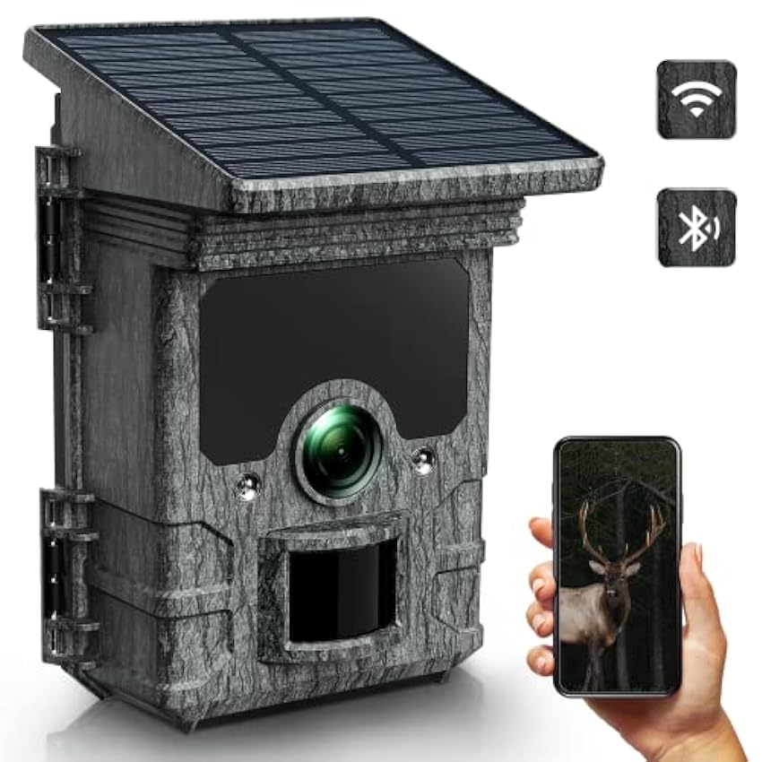 VOOPEAK Caméra de Chasse Solaire 4K 46MP, Camera Chasse