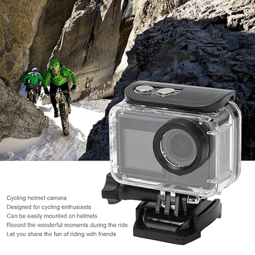 Caméra d´action Wi-FI, 5K Caméra étanche Caméra sous-Marine WiFi Télécommande Caméra de Sport avec écran Double Couleur, pour Le sous-Marin des Sports Vélo GMgW8J3G