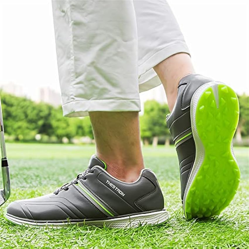JiuQing Chaussures De Golf sans Crampons Hommes Baskets De Golf Professionnelles Imperméables Antidérapantes De Marche GevL9x8a