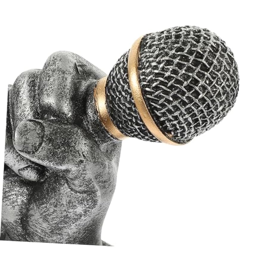 Toddmomy Trophée De Musique Trophée De Microphone Rétro Statue De Microphone Trophée d´art pour Les Chanteurs Trophée des Compétitions Décor De Microphone Antique Trophées Et Récompenses AQ7rcESi