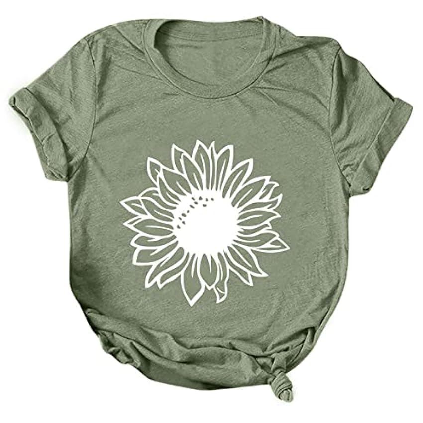 T-shirt décontracté pour femmes et filles 2024 avec col floral mQ6DwN7r