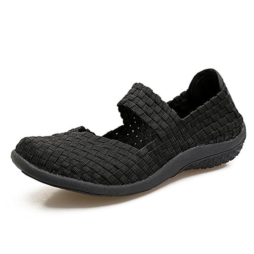 FZDX Chaussures tissées à enfiler pour femme - Légères - Confortables - Fabriquées à la main DU9spueM