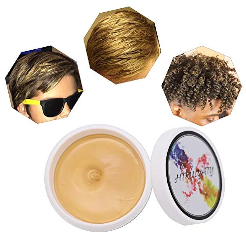Cire Colorante Cheveux Lavable Jetable Coloration Temporaire Diy Unisexe Cire Couleur Cheveux Convient Pour La FêTe De NoëL D´Halloween-Blanc TKOlb8NH