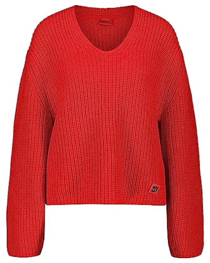HUGO Rose Ouvert Sweat-Shirt tricoté Femme ZCLsbQBM