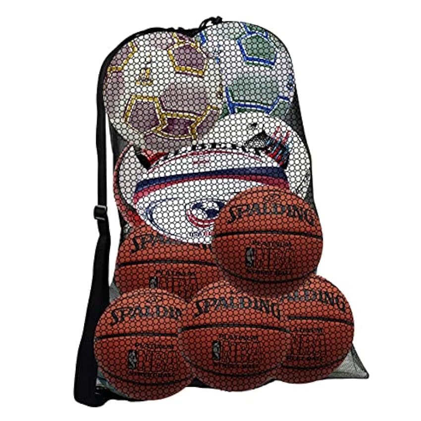 Znet-au Housse de basket-ball portable en maille pour ballon de football mXyOSbFH