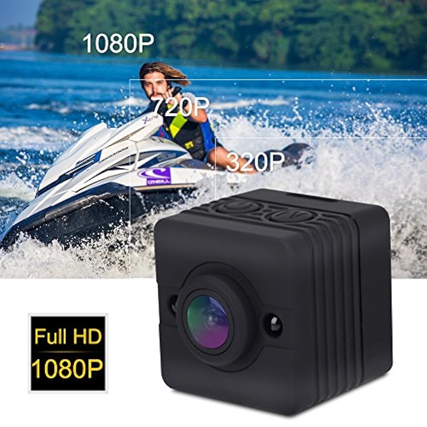 Caméra d´action Sportive, Caméra d´action Full HD 1080p étanche avec Kit D´accessoires de Montage 948wlpq4