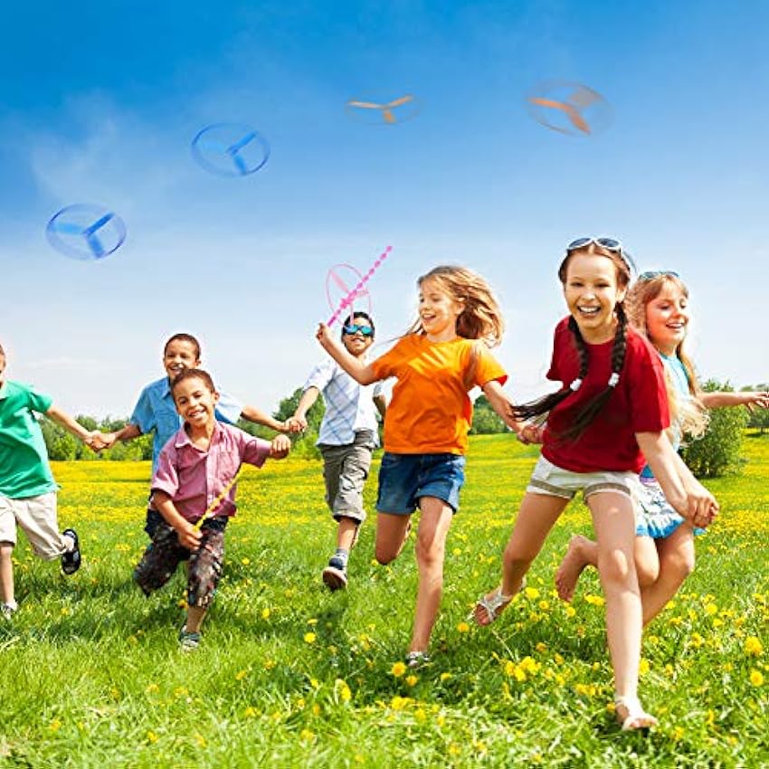 Twisty Tirez cordes Soucoupes Volantes Spinning Flying Disc Hélicoptères jouets Jouets éducatifs pour les enfants-Style aléatoire, couleur aléatoire (10 pcs) xDpoLUwM