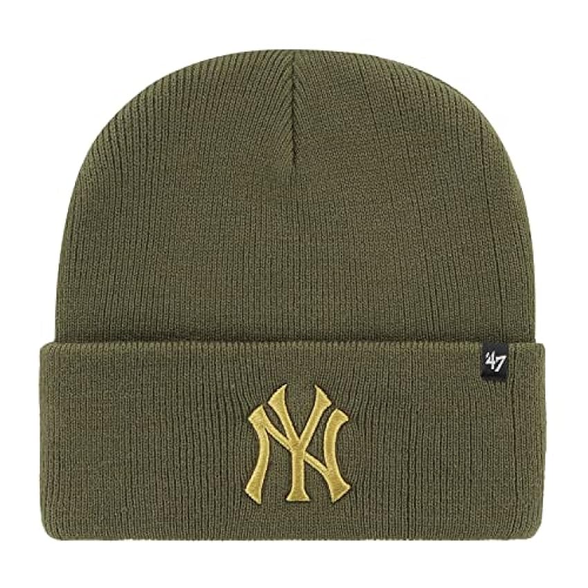 47 Brand Knit Bonnet - Haymaker Metallic NY Yankees Olive 37hsJXyw