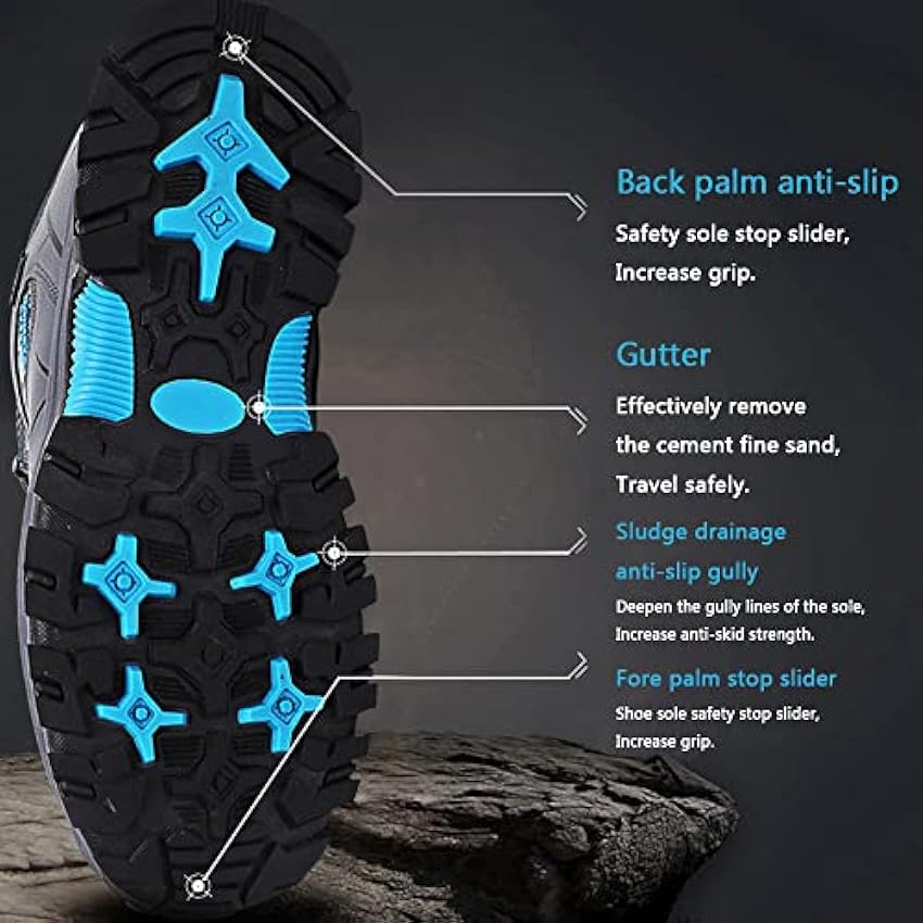 MNSSRN Chaussures de randonnée Chaude hivernale, Confortable et Respirante Velours imperméable à l´eau Chaussures de randonnée pour Hommes gj2ycgrD