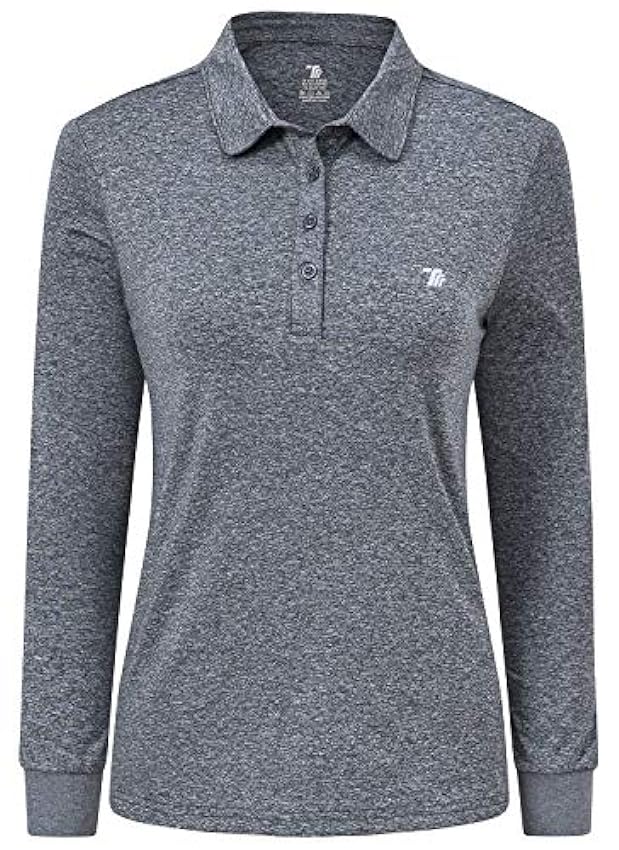 JINSHI Femme Polo Shirt à Manches Longues Sport Golf To