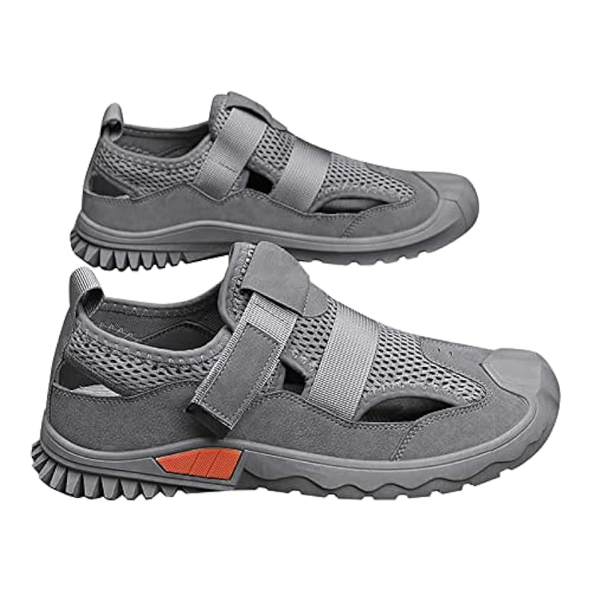Chaussures en peau d´agneau pour homme - Chaussures de loisirs d´extérieur - Chaussures en maille - Antidérapantes - Respirantes - Chaussures de sport - Chaussures de randonnée - Chaussures de vQ01S4b0