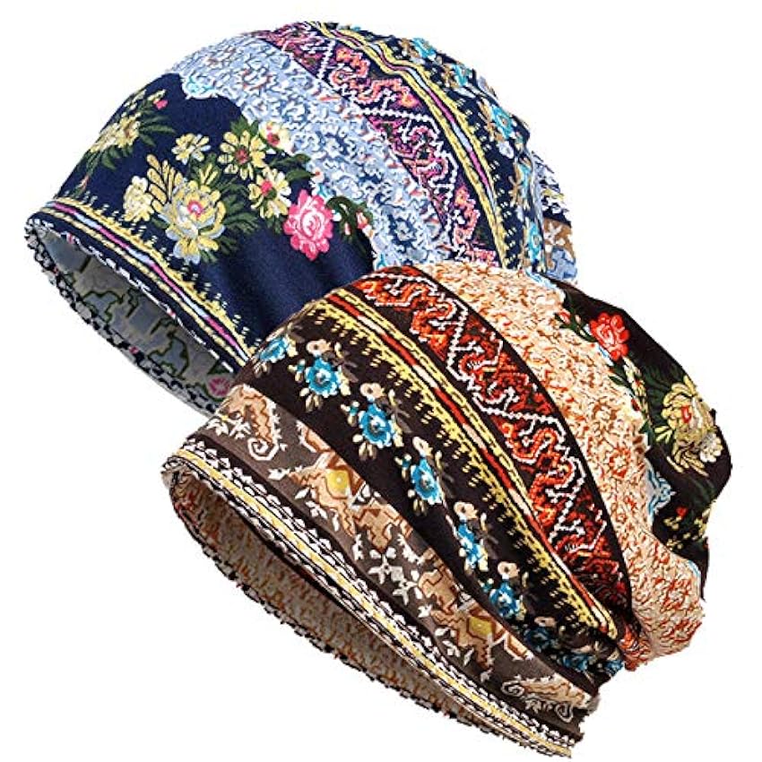 WELROG Chapeau de Chimio Femmes Bonnet Foulard en Dente