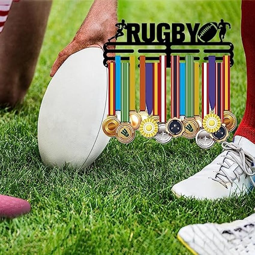 SUPERDANT Porte-Médaille Rugby Motif Médailles Affichag