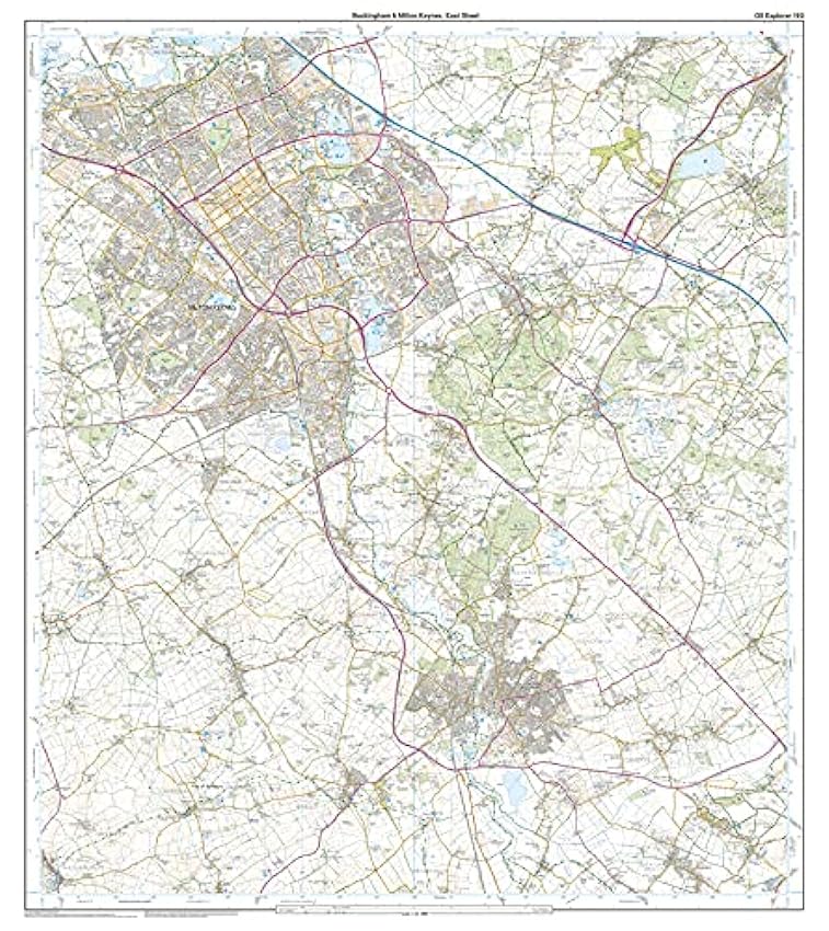 Buckingham and Milton Keynes   Carte – Carte pliée, 16 septembre 2015 InX196SI